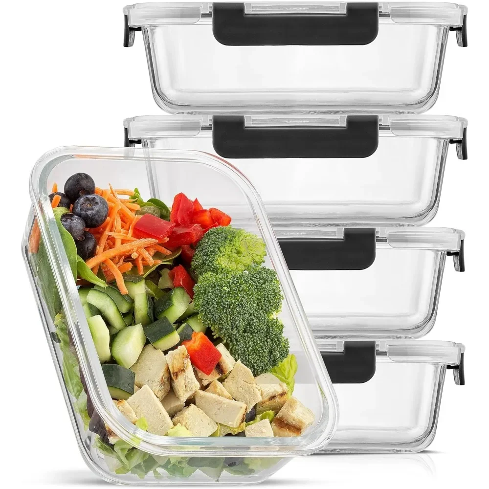 Meal Prep Glass - y Szklane pojemniki do przechowywania żywności
