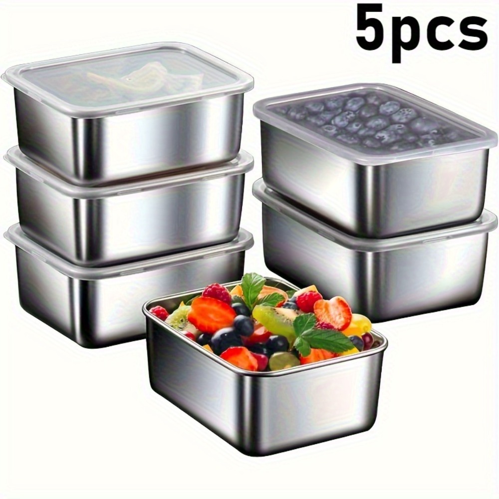 Meal Prep Containers Xl - 5-częściowy zestaw pojemników na żywność ze