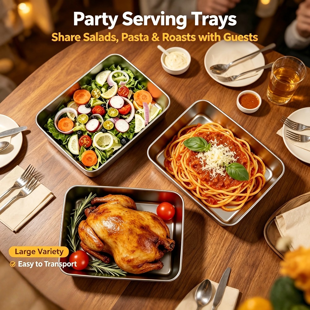 Meal Prep Menu - 6 szt. Stalowe pojemniki na żywność
