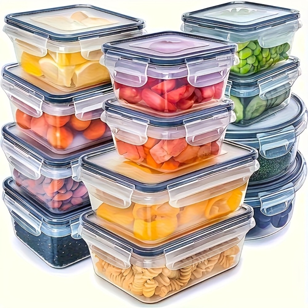 Meal Prep Containers Xl - 8-częściowy zestaw hermetycznych pojemników na żywność