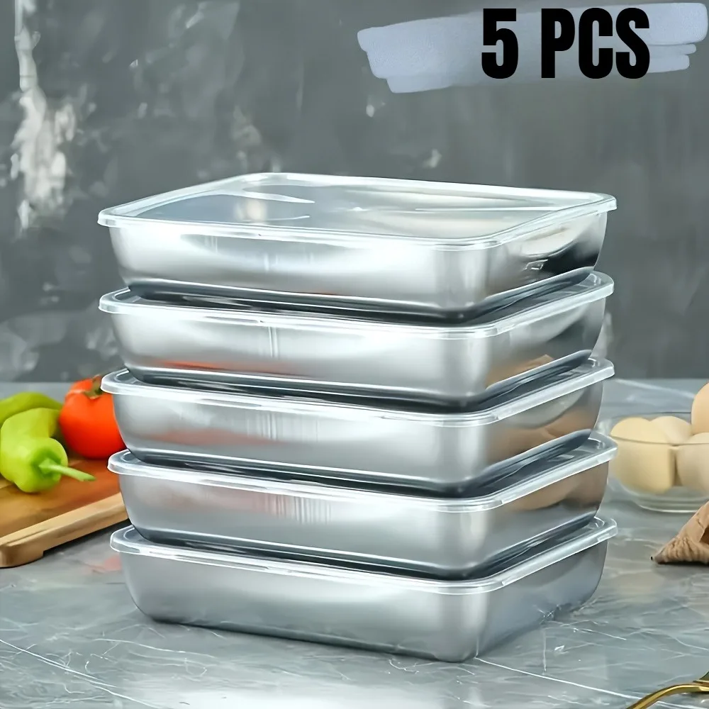 Meal Prep Glass - 5-częściowy zestaw pojemników na żywność ze