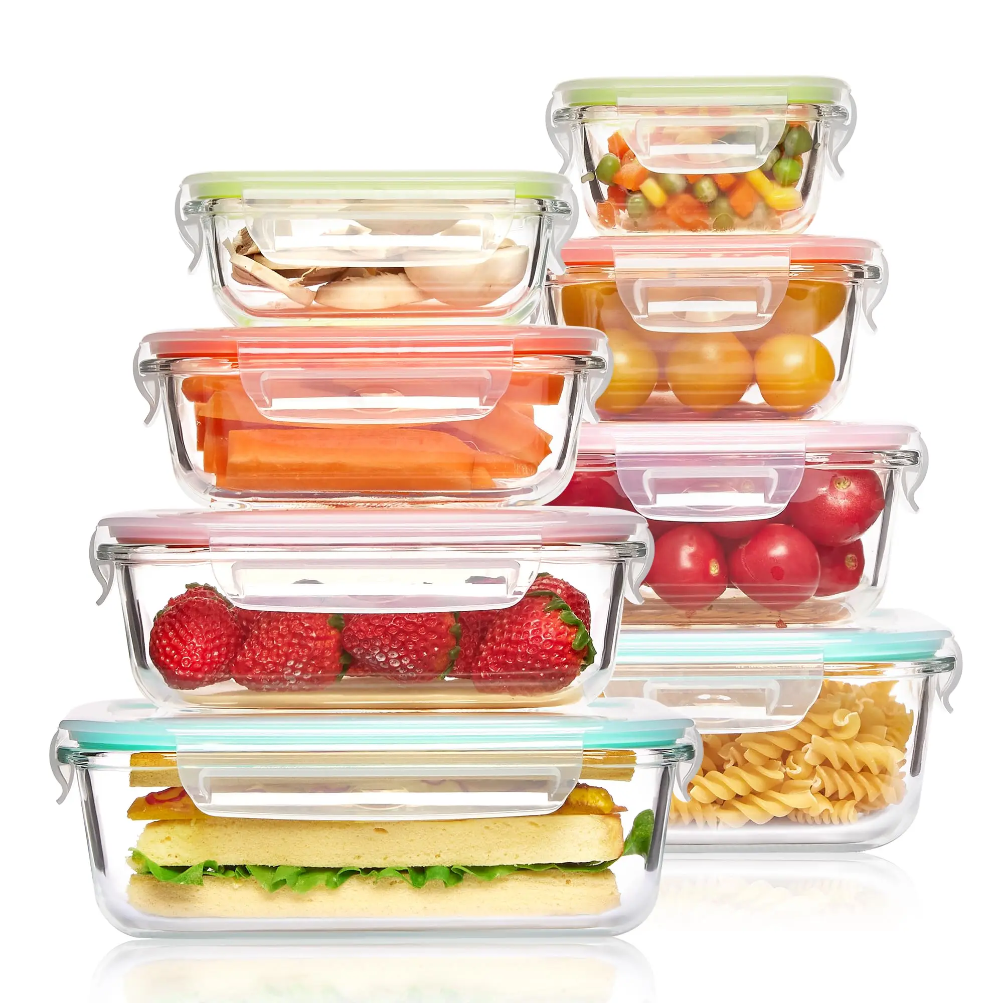 Meal Prep Glass - Szklane pudełko na lunch Pojemniki do