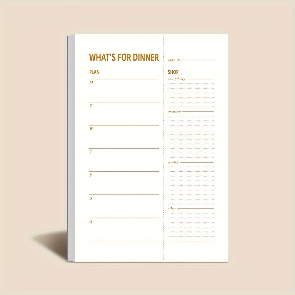 Meal Prep Menu - 1 szt. Notatnik do planowania codziennej