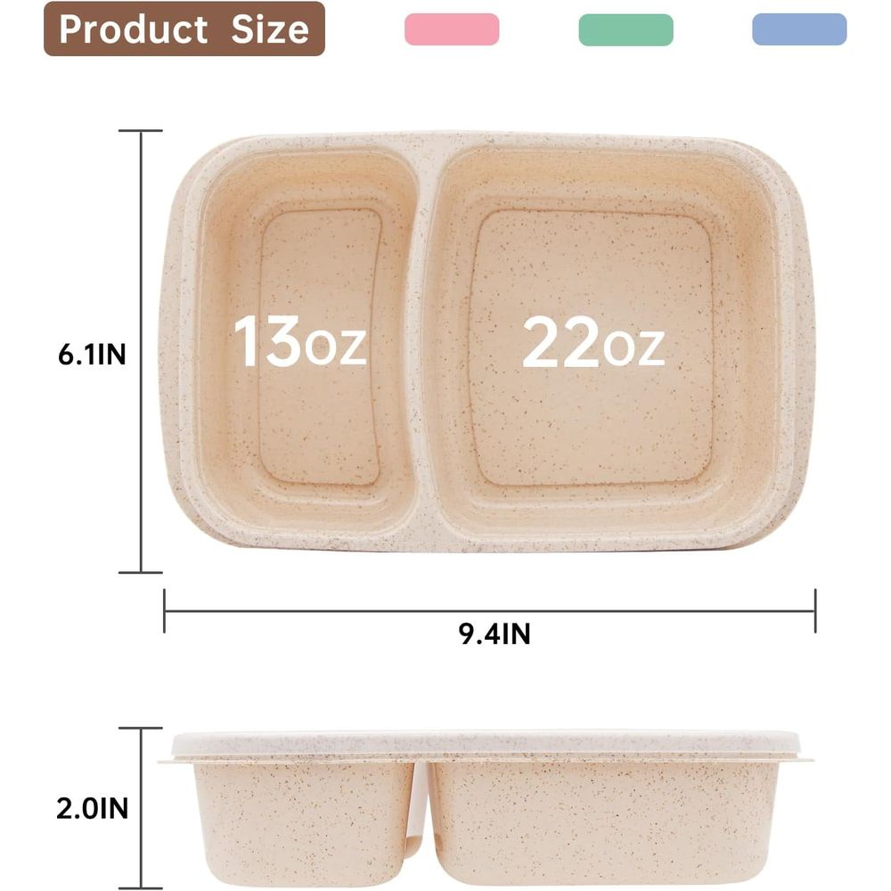 Zestaw 4 pojemników na lunch t – Meal Prep Microwave recenzja i cena