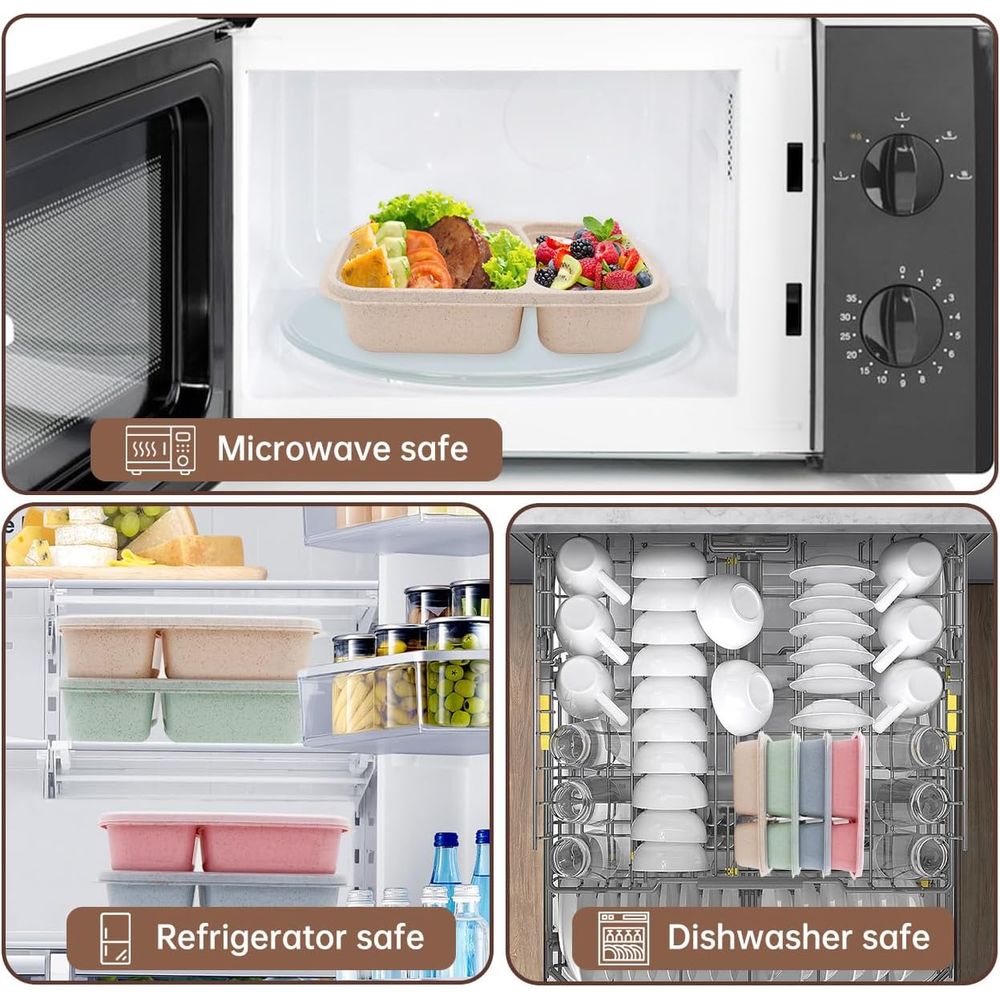 Zestaw 4 pojemników na lunch t – Meal Prep Microwave recenzja i cena