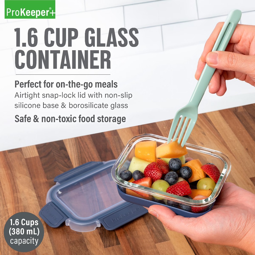 2 sztuki szklanych pojemników  – Meal Prep Glass recenzja i cena