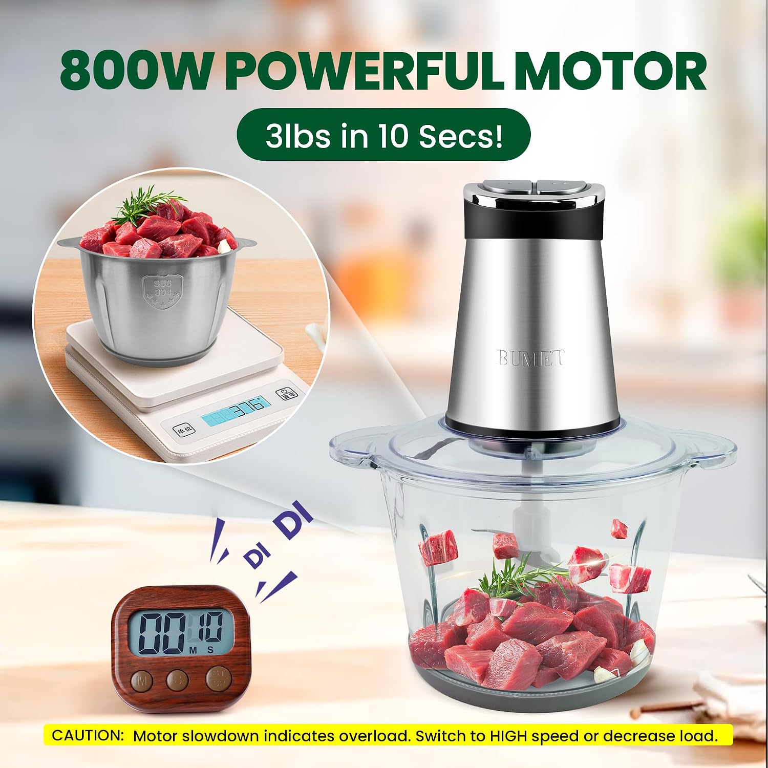 Rozdrabniacz do żywności 800W, – Veggie Chopper Cup recenzja i cena