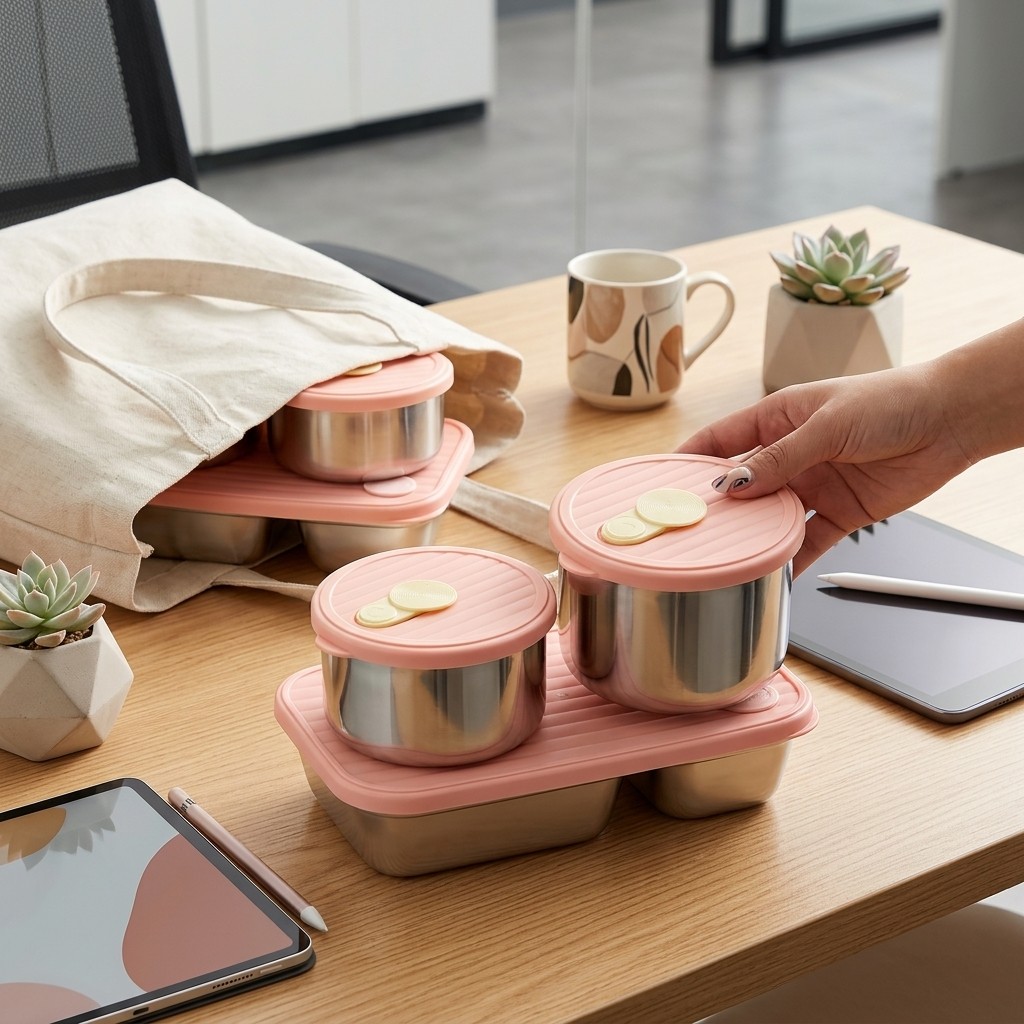 Zestaw pojemników na lunch ze  – Meal Prep Kinder recenzja i cena