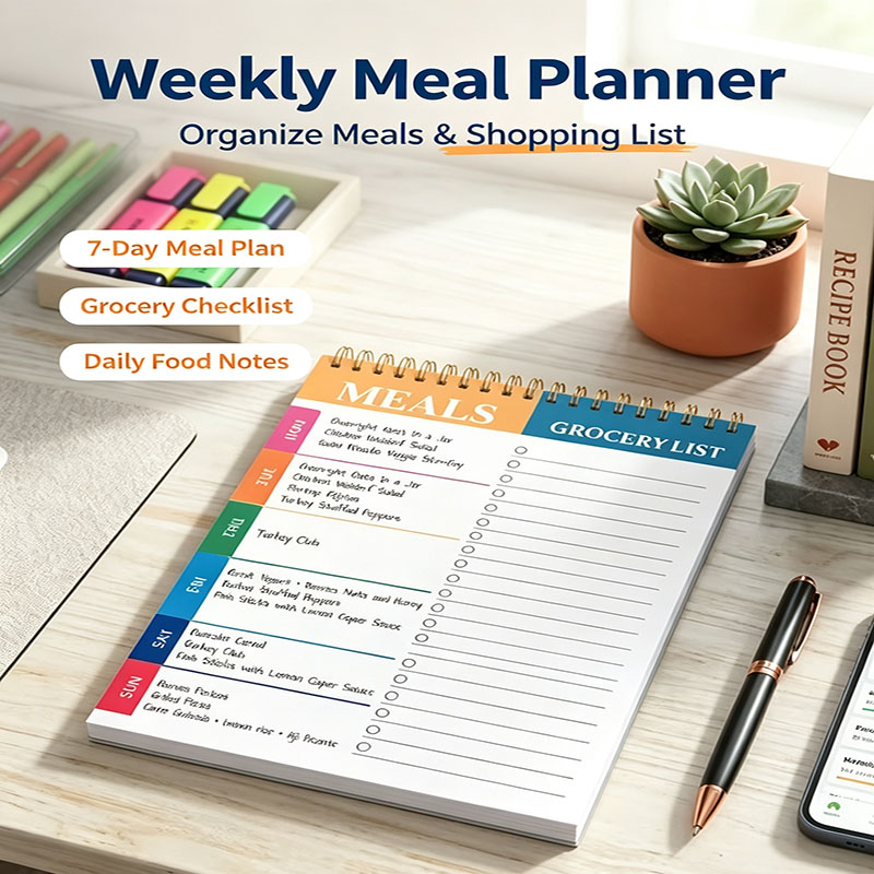 Tygodniowy planer posiłków, no – Meal Prep Grocery List recenzja i cena