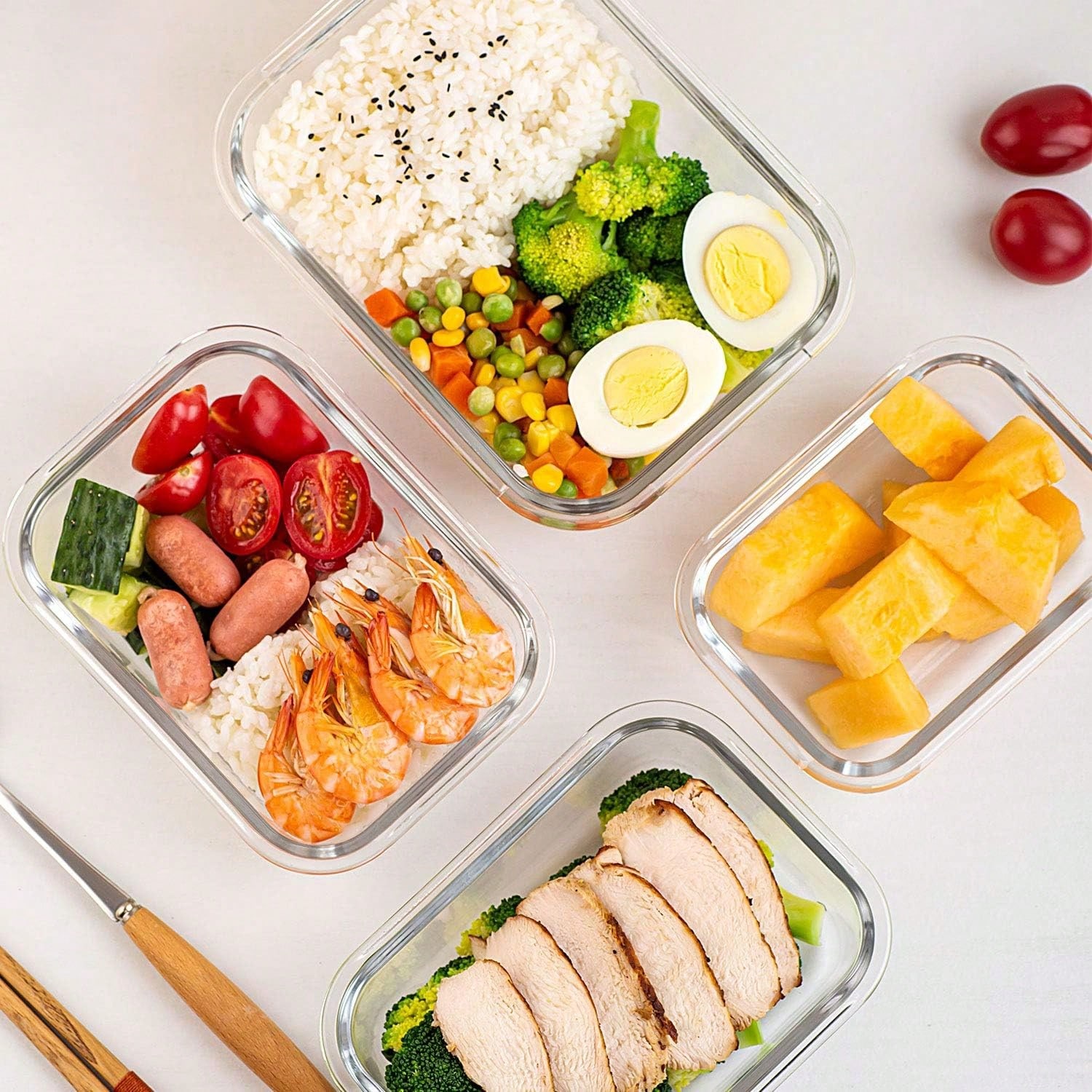 10 sztuk szklanych pojemników  – Meal Prep Glass recenzja i cena