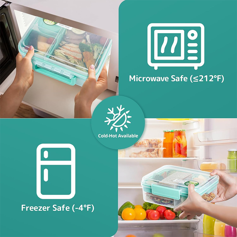 Pojemnik na lunch z 4 przegród – Meal Prep Menu recenzja i cena